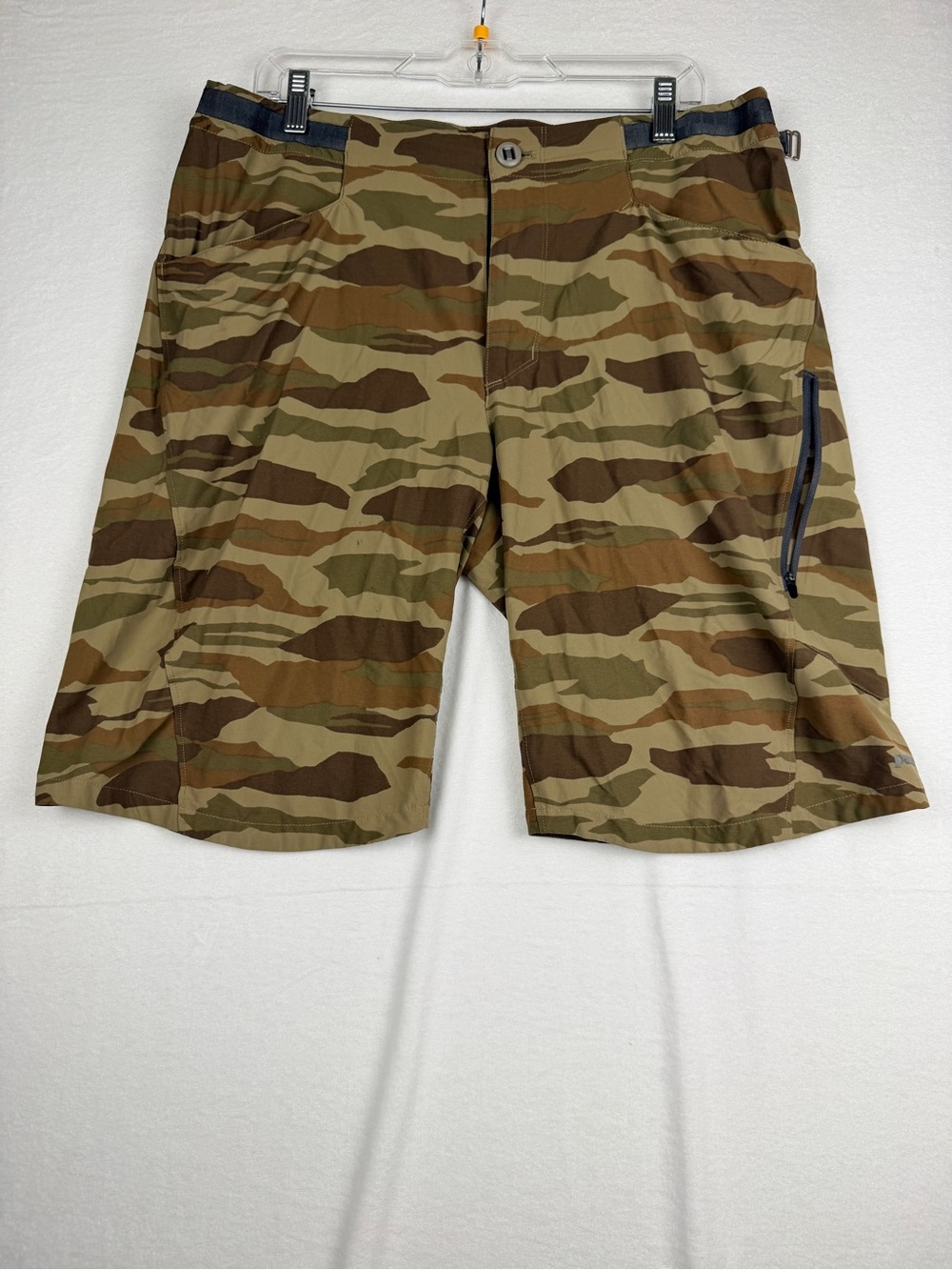 Patagonia Camo Cargo Shorts in Brown and Olive
